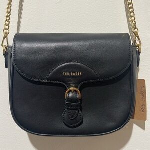 Ted Baker Black Leather Crossbody Bag